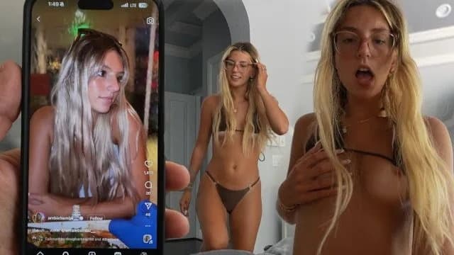 I Caught My Step Bro Watching My Tik Toks.... then He Creampied Me!