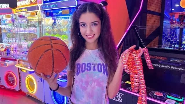 If You Hit the Ball in the Hoop 10 Times - I'll Let You Cum Inside Me!